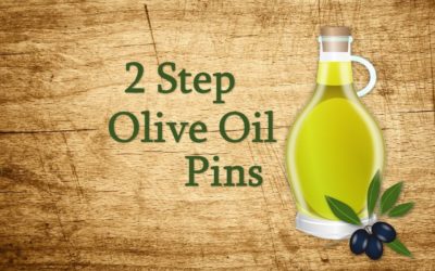 2 Step DIY Pinterest Pins using Olive Oil