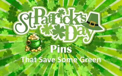St. Patrick’s Day Pins that Save Some Green